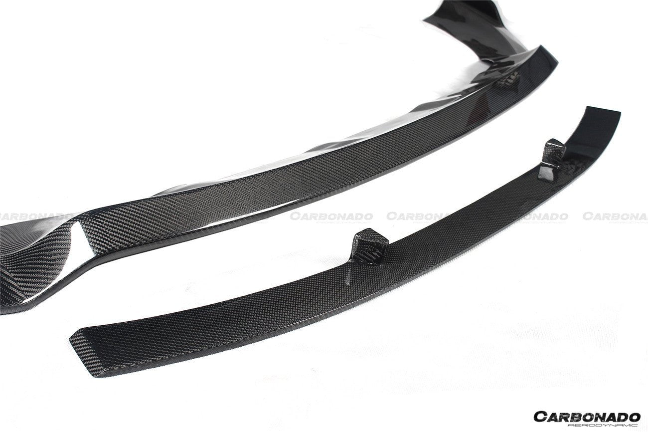 2014 - 2017 Porsche Macan GTS/Turbo/S ATS Style Carbon Fiber Front Lip