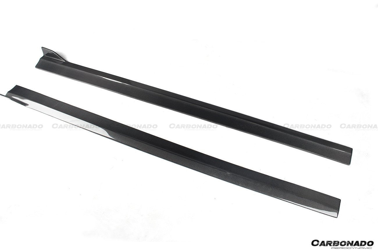 2014 - 2017 Porsche Macan GTS & Turbo & S ATS Style Carbon Fiber Side Skirts