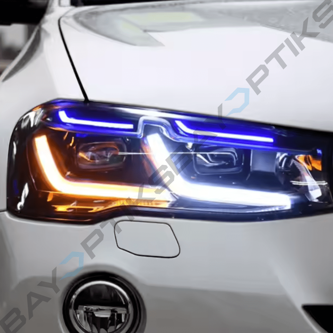 BMW X3 F25 Laser Style LED Headlights (2011 2017) Bayoptiks BMW X3 F25 Laser Style LED Headlights (2011 2017) Bayoptiks