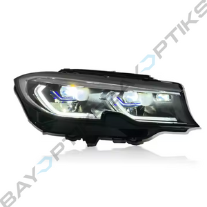 2019 - 2022 BMW G20 3 Series 2nd version OEM Laser Style Headlight White/Yellow