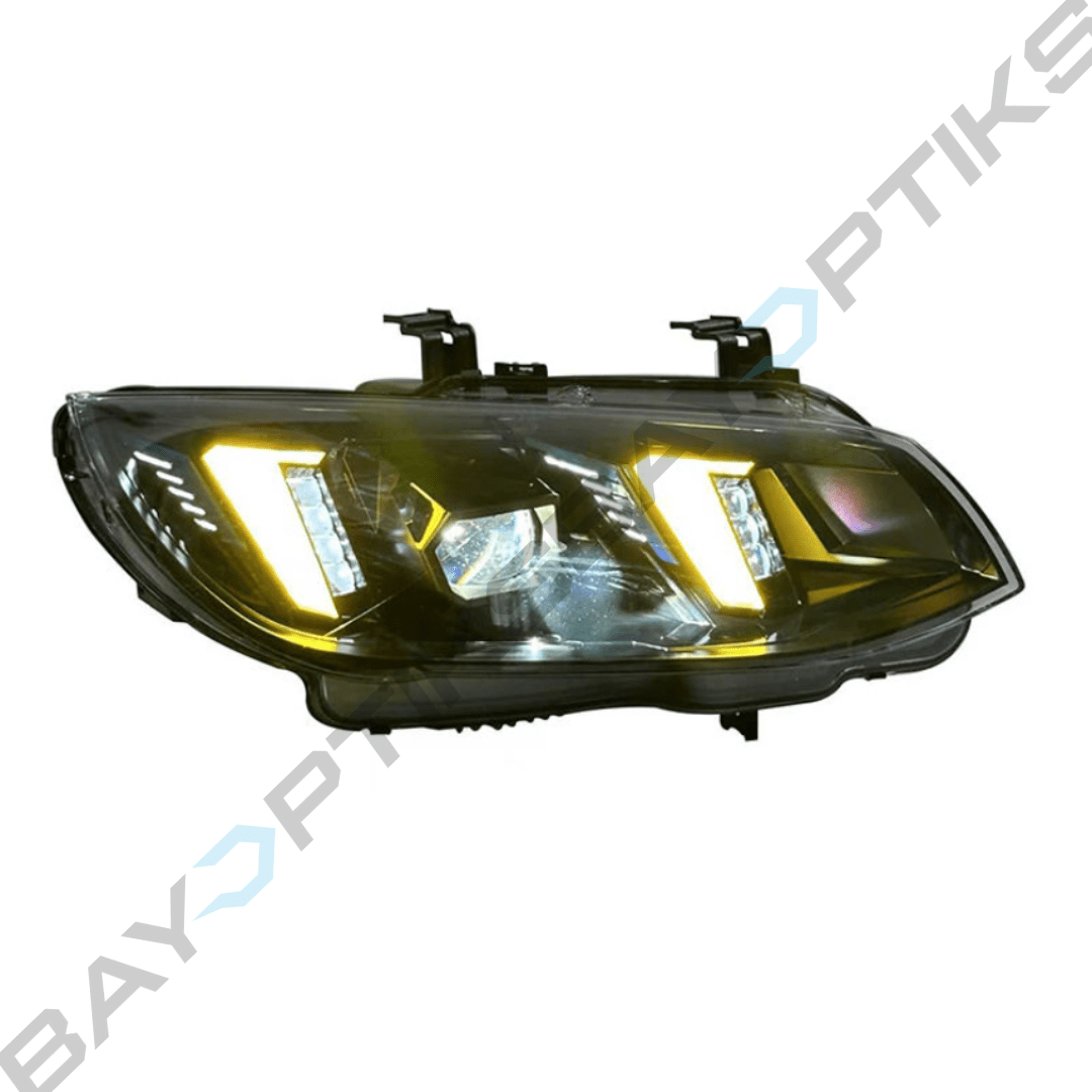 BMW LCI E92 E93 3 Series Snake Eye Style Headlight CSL Yellow/White (2011 - 2013)