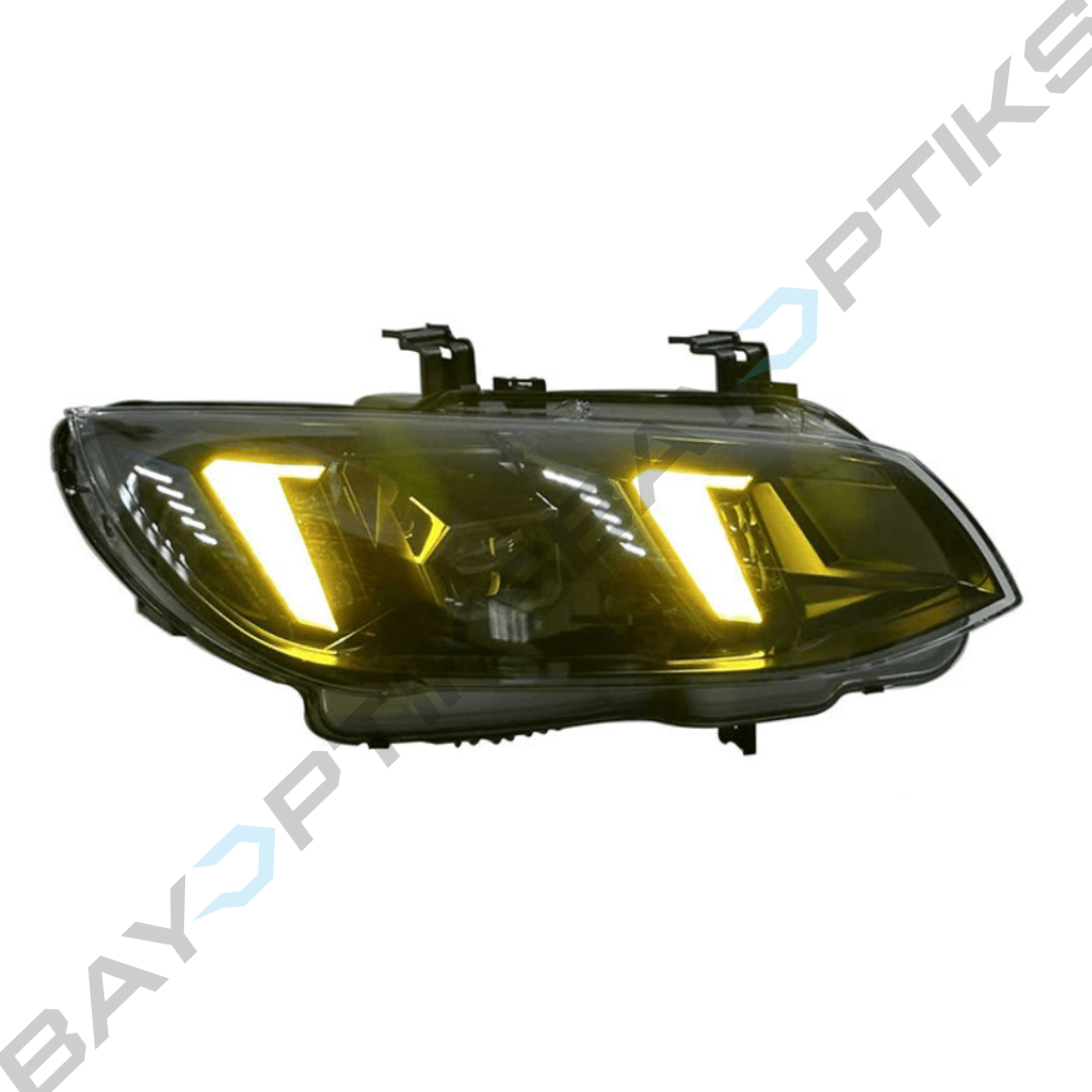 BMW LCI E92 E93 3 Series Snake Eye Style Headlight CSL Yellow/White (2011 - 2013)