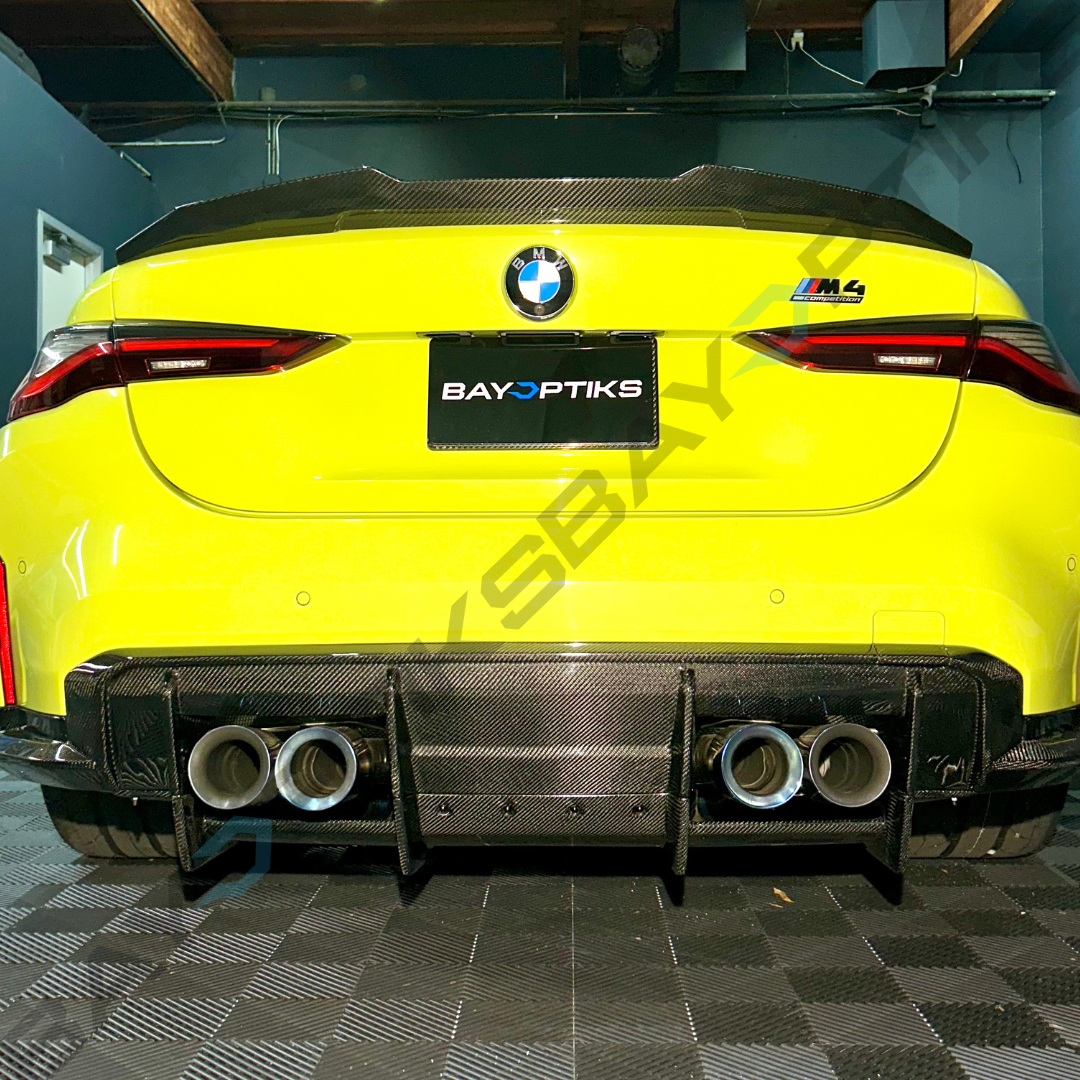 BMW G8X G80 G82 M3 M4 Carbon Fiber 7 Piece Race Diffuser