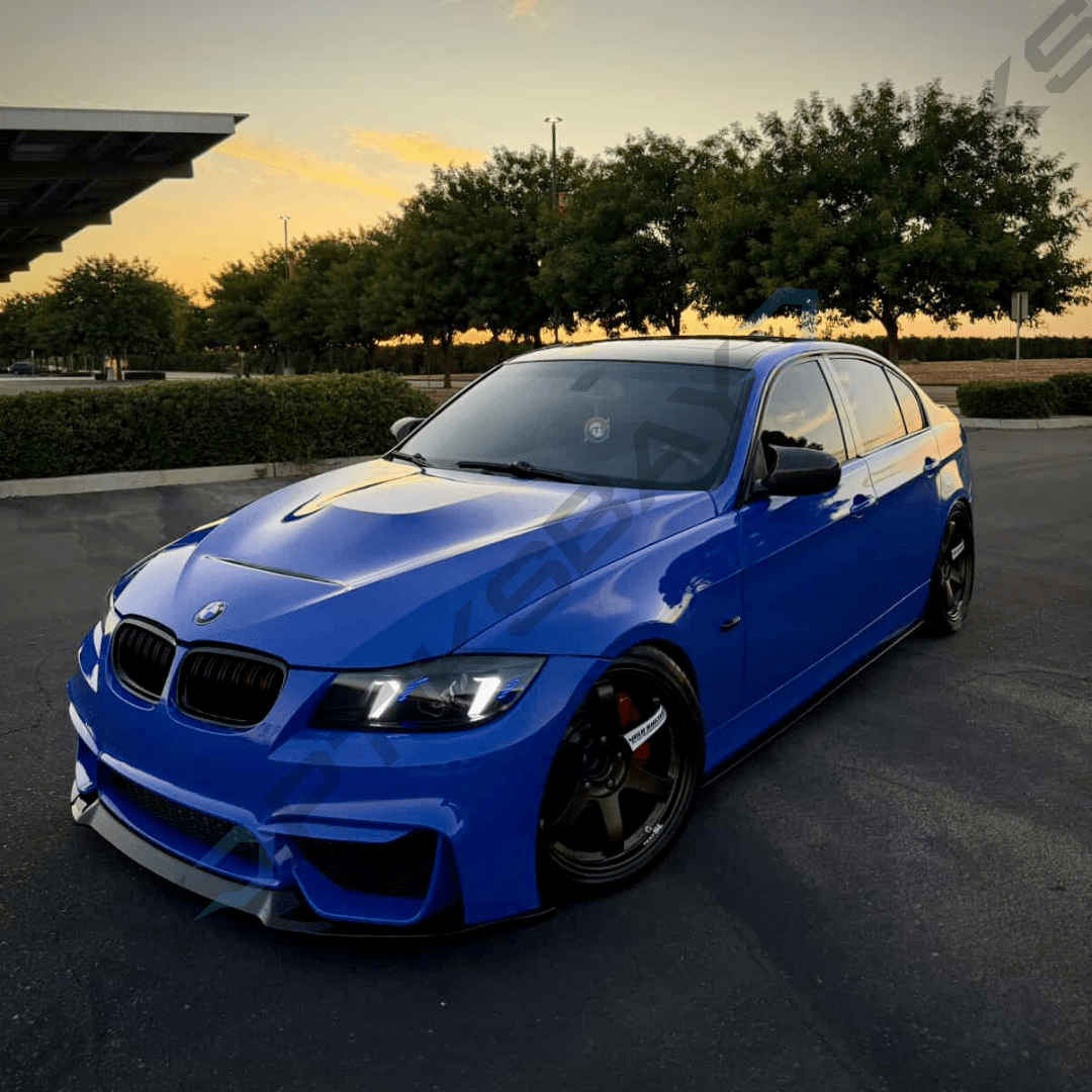 E90 3 Series Sedan Snake Eyes Style LED Headlights CSL Yellow/White 2005-2012