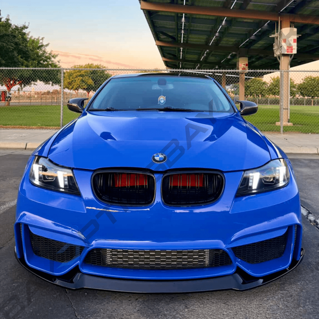 E90 3 Series Sedan Snake Eyes Style LED Headlights CSL Yellow/White 2005-2012