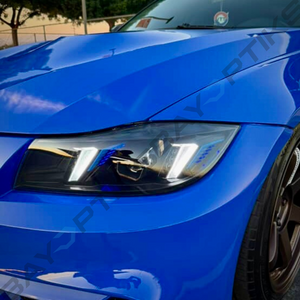 E90 3 Series Sedan Snake Eyes Style LED Headlights CSL Yellow/White (2005-2012)