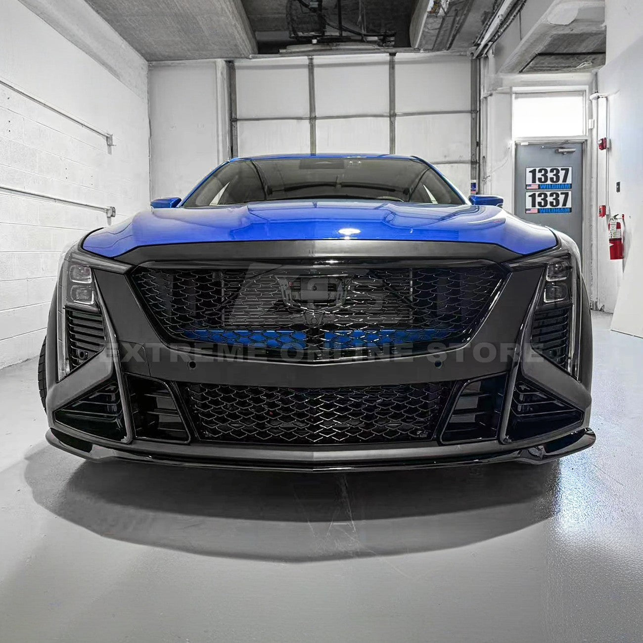 Cadillac CT5 Blackwing Style Gloss Black Front Bumper Grille Cover 2025-Up