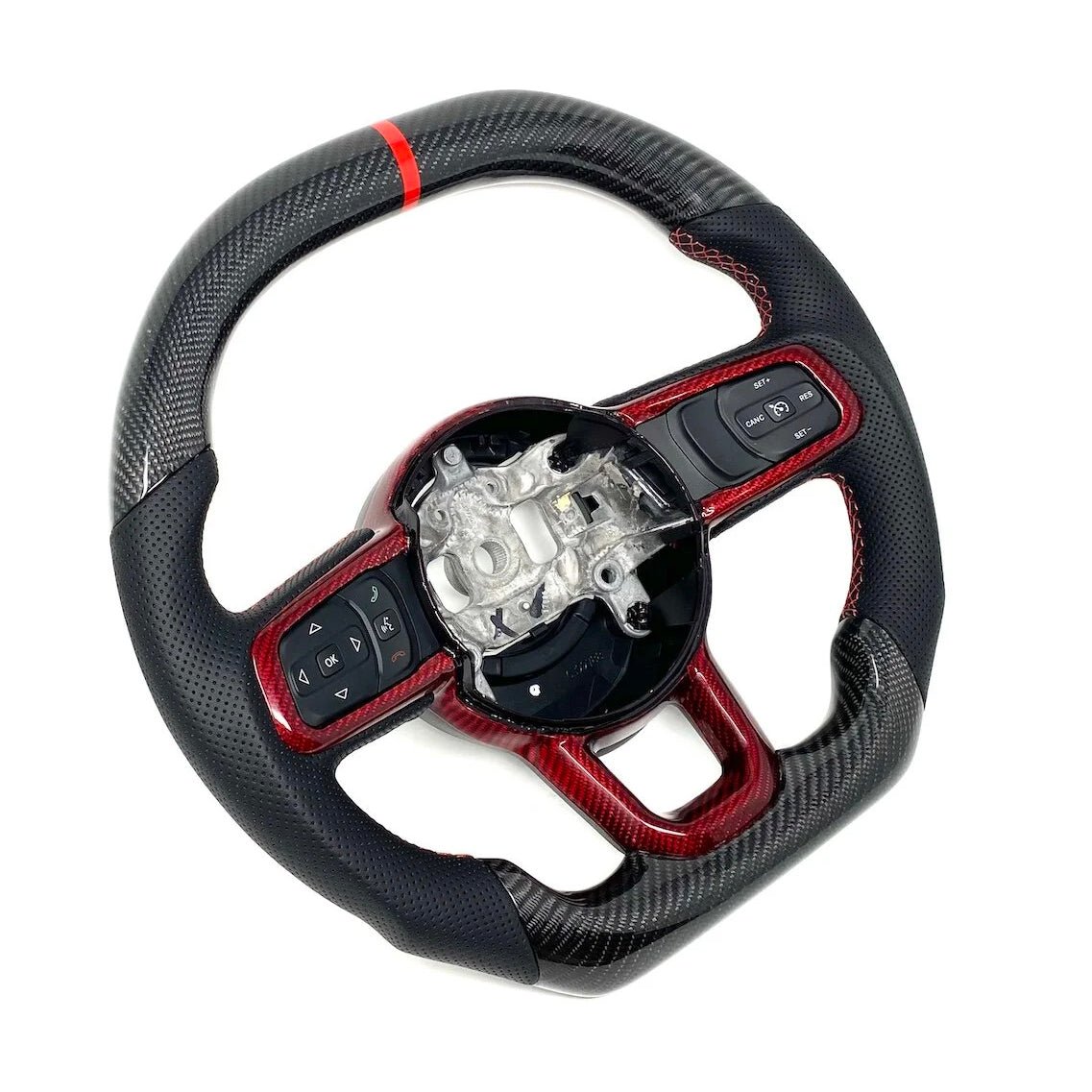 Jeep Wrangler JK JL Custom Carbon Fiber Steering Wheel 2013-Up