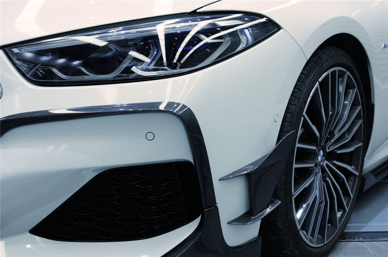 2018-2022 BMW 8 Series G14 Convertible/G15 Coupe/G16 4DR-Gran Coupe 840/850 IMP Performance Carbon Fiber Front Bumper Canards