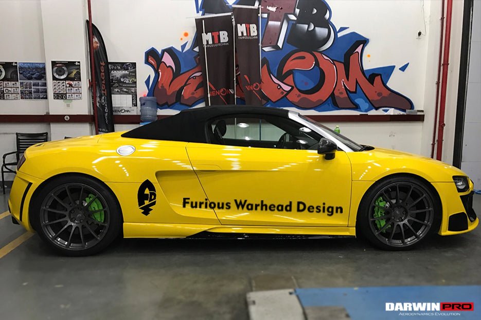 2006 - 2015 Audi R8 Coupe & Spyder DPGT Style Side Skirts