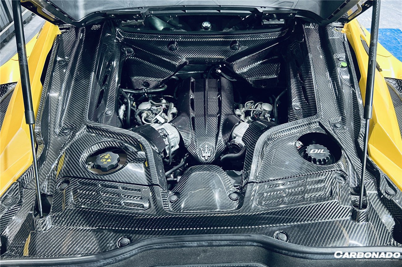 2020 - 2025 Maserati MC20 Dry Carbon Fiber Engine Cover Replacement