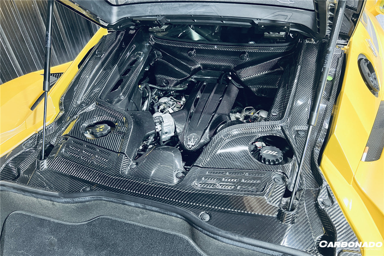 2020 - 2025 Maserati MC20 Dry Carbon Fiber Engine Cover Replacement