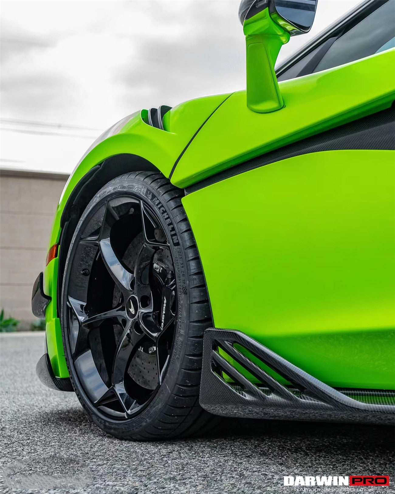 2015 - 2021 McLaren 600lt 540C 570S BKSS Style Cabon Fiber Side Skirts Under Board