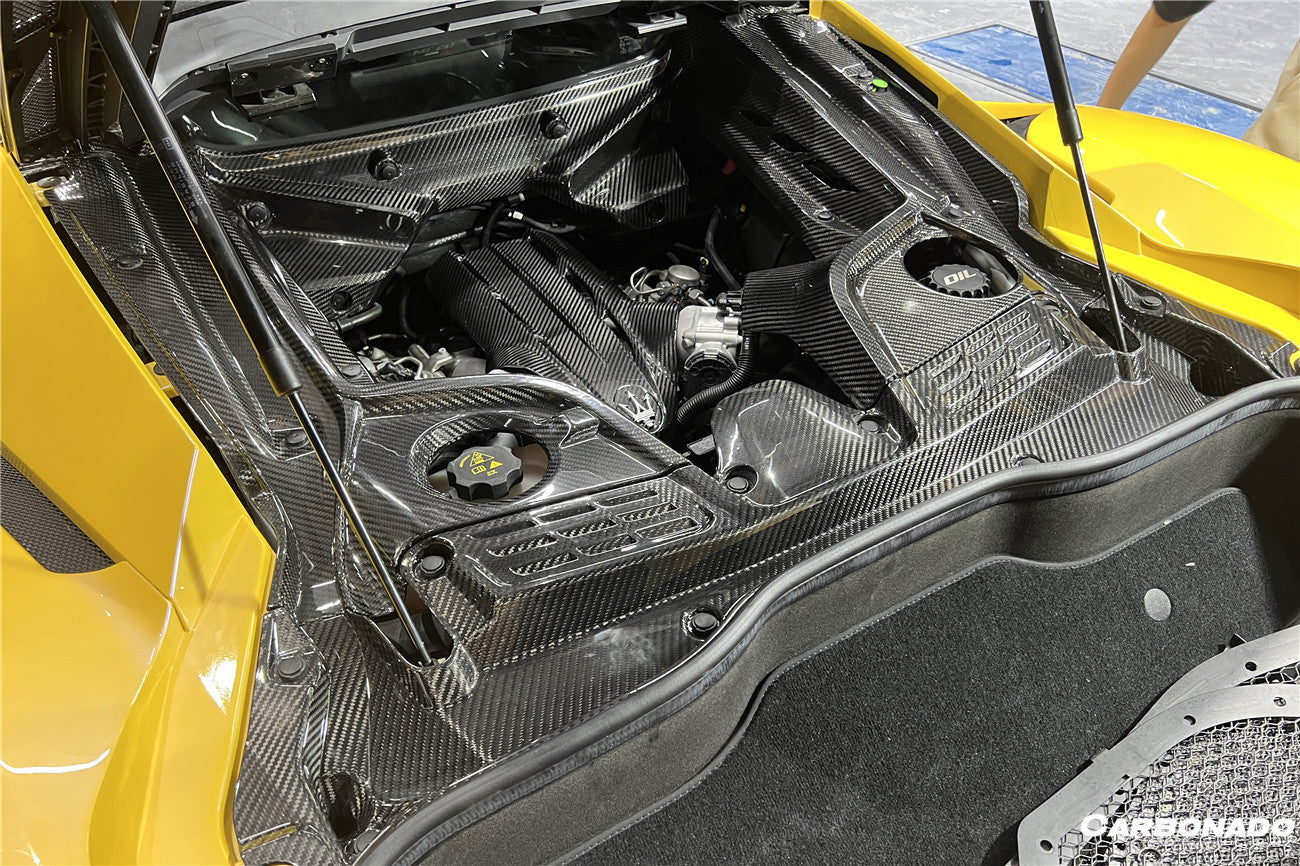 2020 - 2025 Maserati MC20 Dry Carbon Fiber Engine Cover Replacement