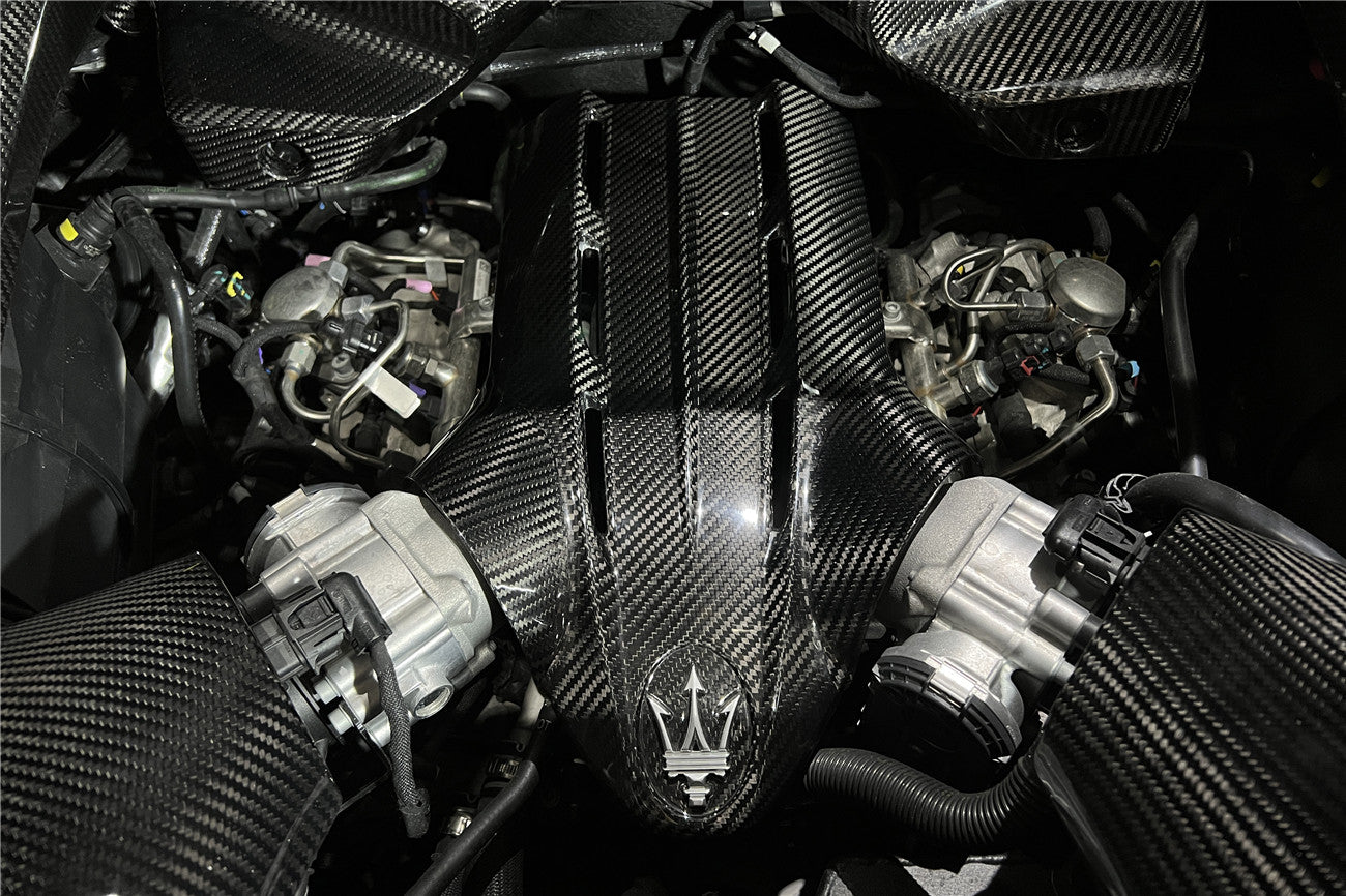 2020 - 2025 Maserati MC20 Dry Carbon Fiber Engine Cover Replacement