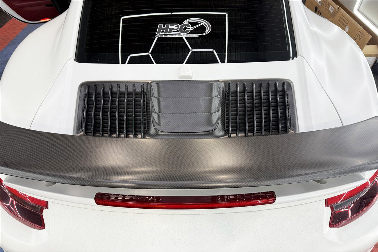 Porsche 911 991.2 Turbo Turbo S Carbon Fiber Engine Hood Vent 2016-2019