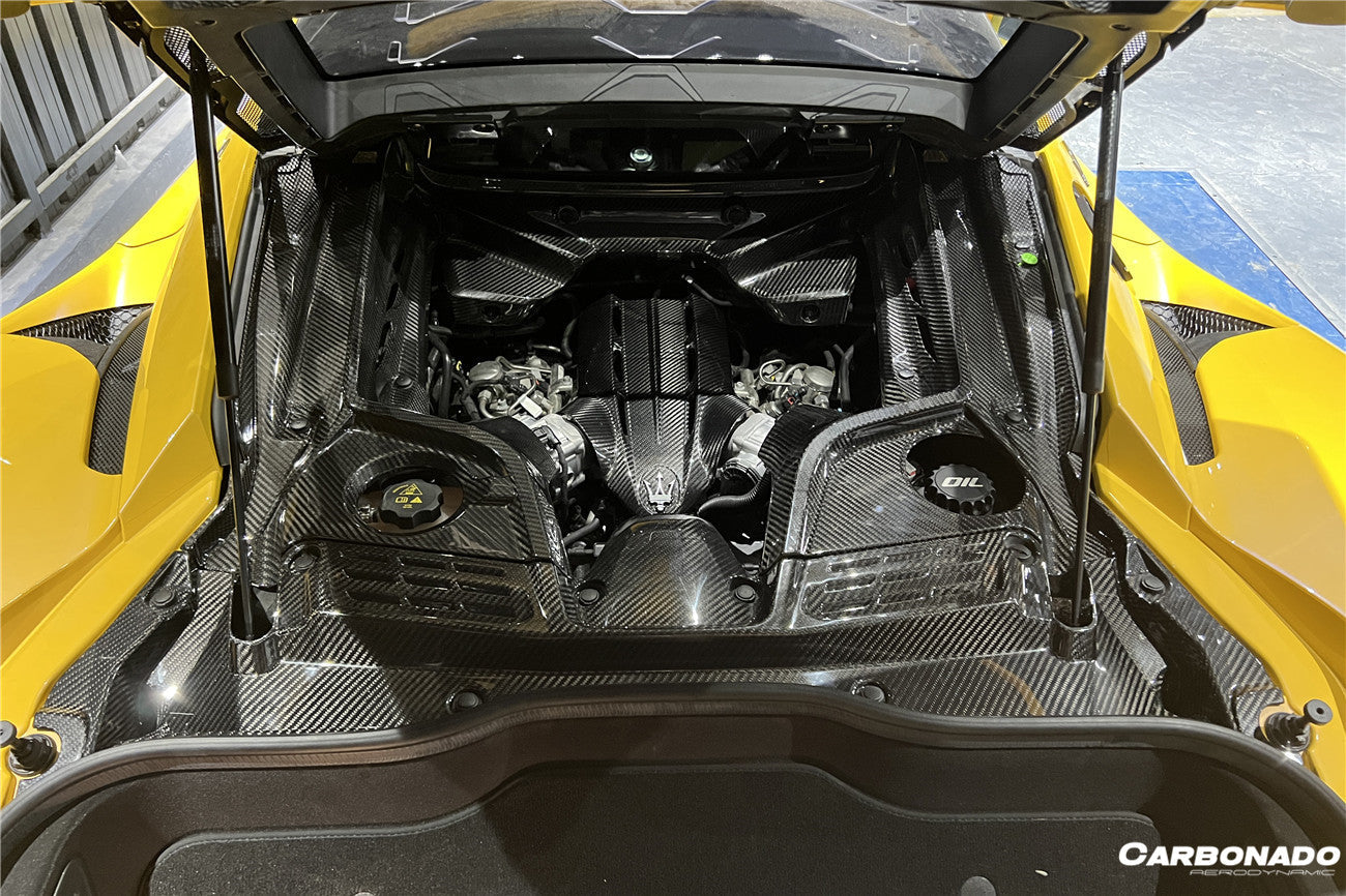 2020 - 2025 Maserati MC20 Dry Carbon Fiber Engine Cover Replacement