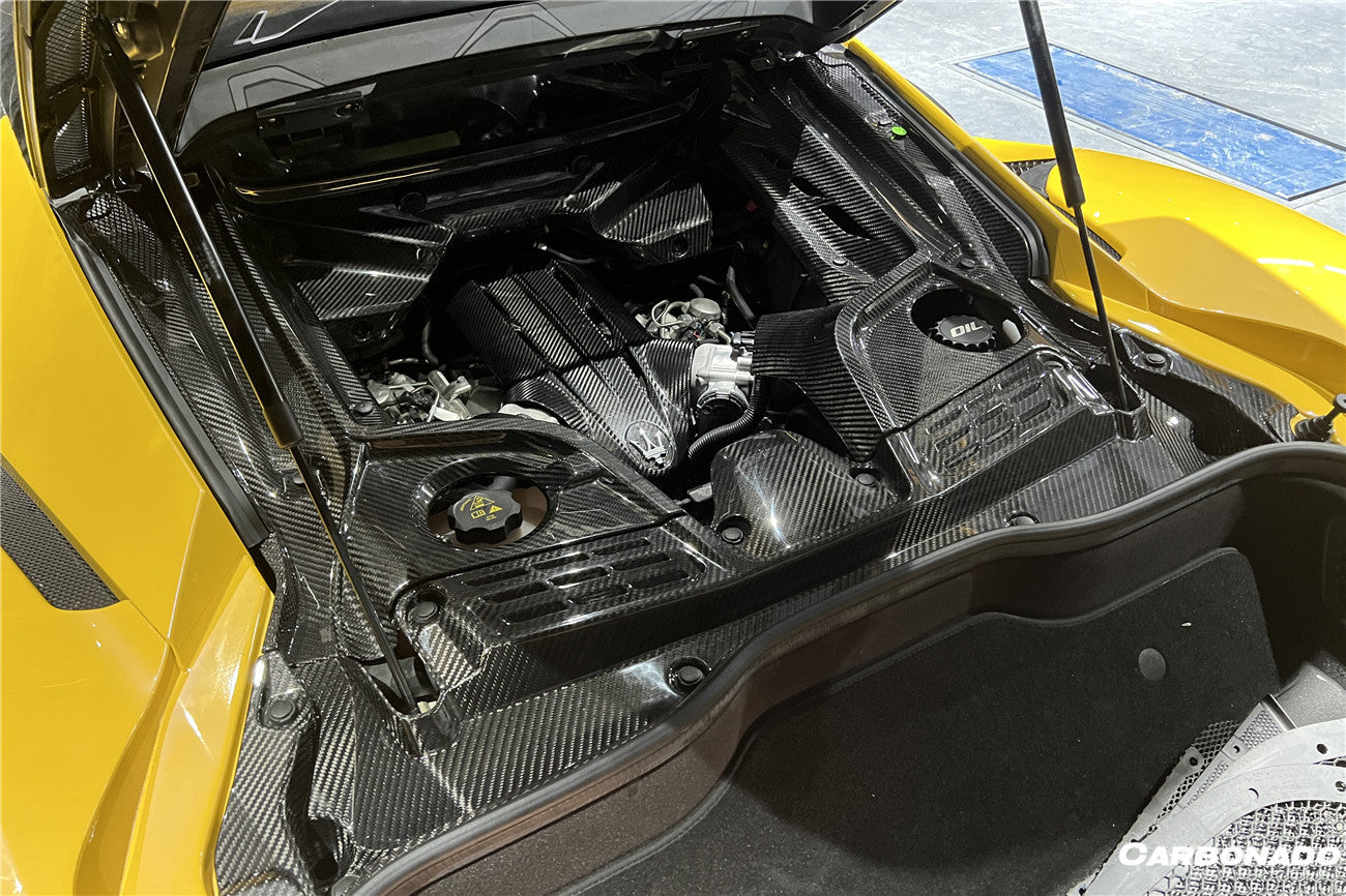 2020 - 2025 Maserati MC20 Dry Carbon Fiber Engine Cover Replacement