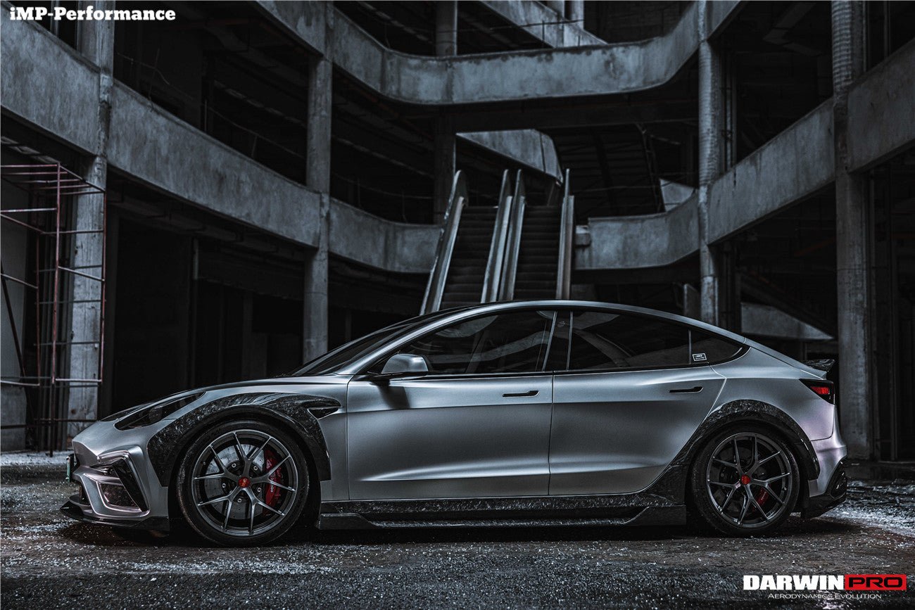 2017 - 2020 Tesla Model 3 IMPII Performance Partial Carbon Fiber Full Body Kit