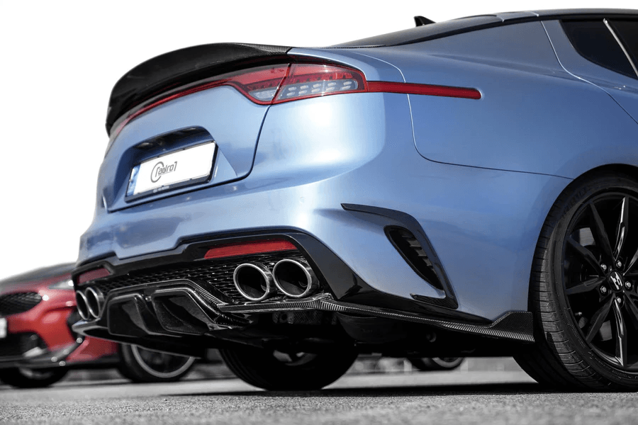 Kia Stinger Wet Carbon Fiber Rear Vent Cover 2018-2023