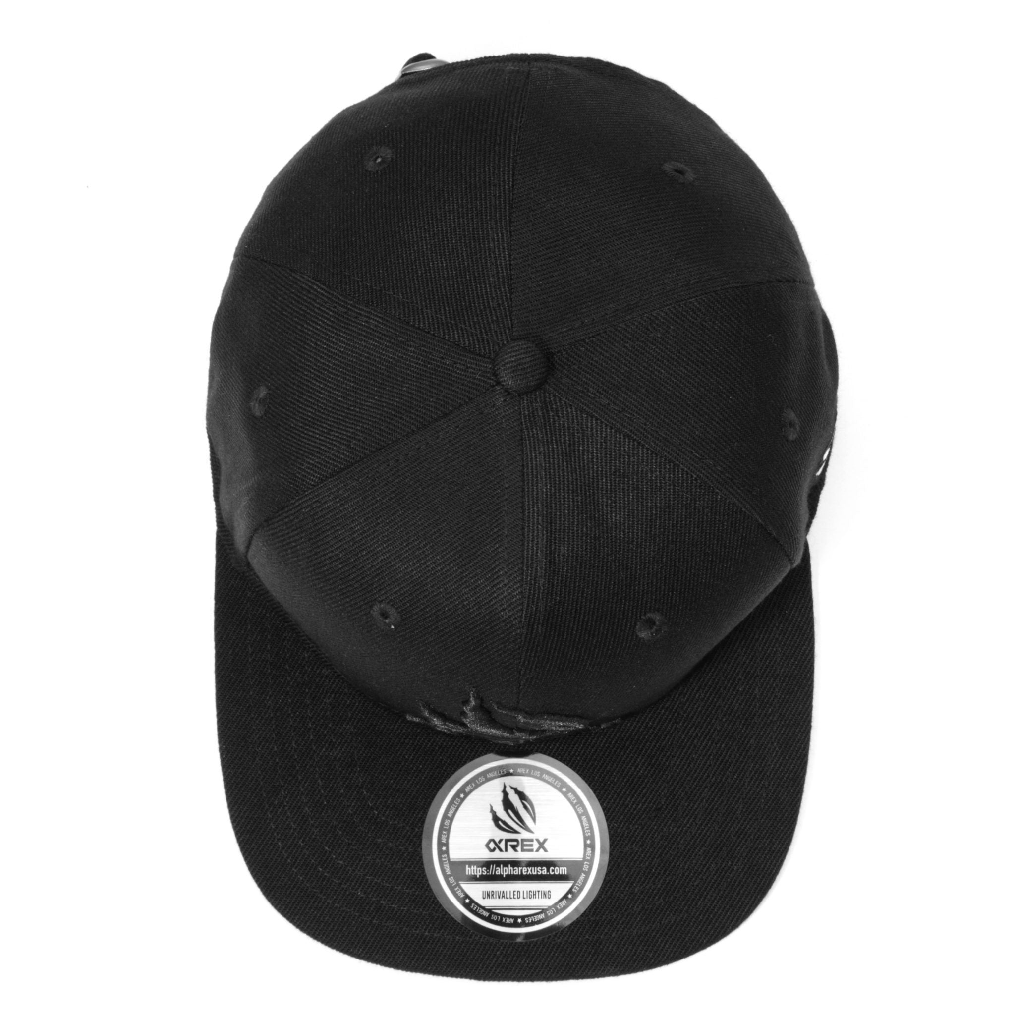 AlphaRex Embroidered Snapback All Black | AlphaRex