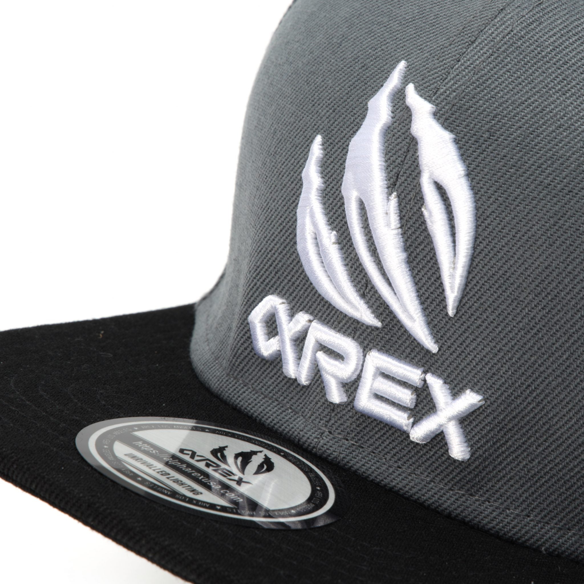 AlphaRex Embroidered Snapback Grey | AlphaRex