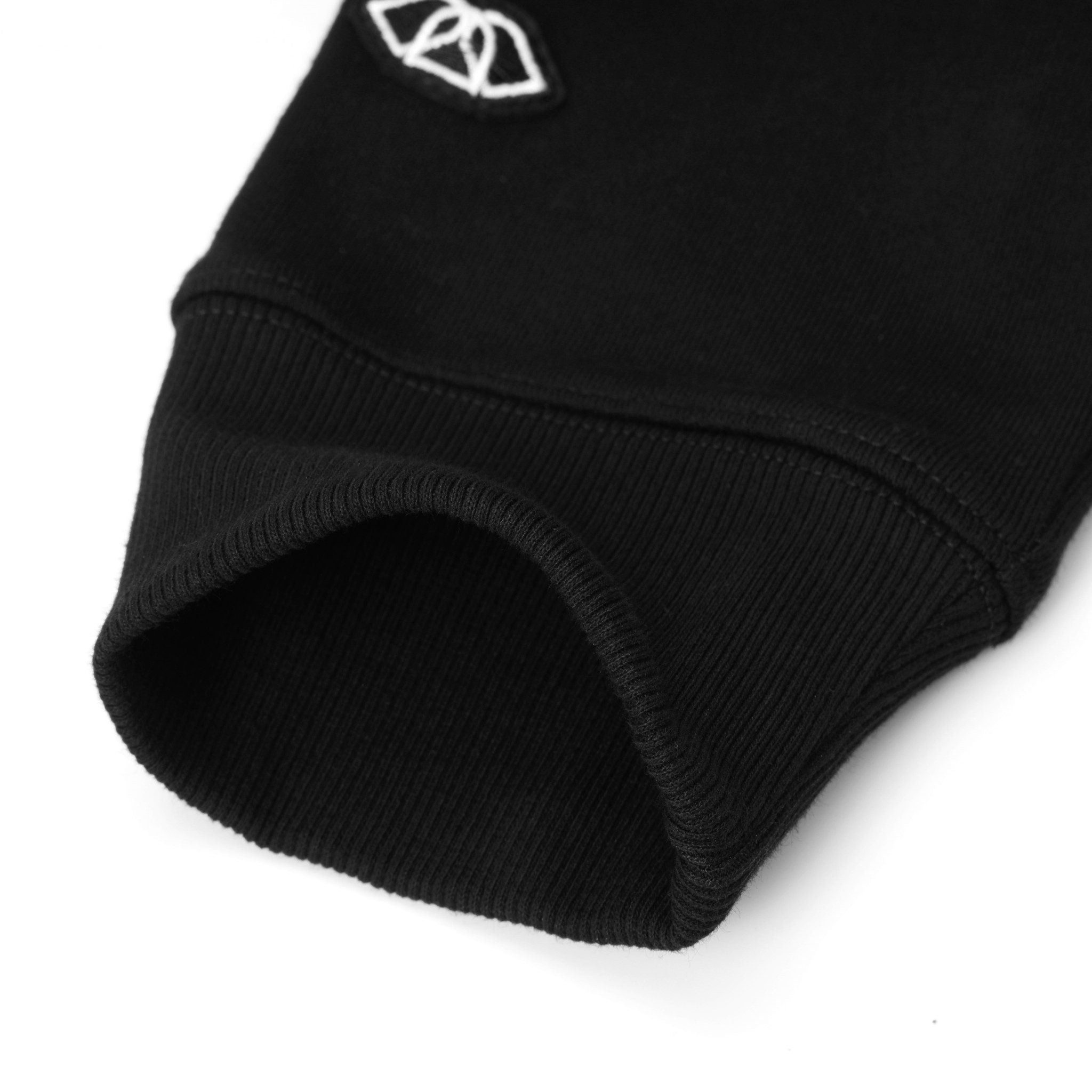 AlphaRex Initial Zip Up Hoodie Black | AlphaRex