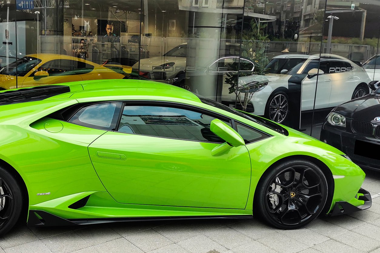 2015 - 2019 Lamborghini Huracan LP610&LP580 AO Style Carbon Fiber Side Skirts Under Board