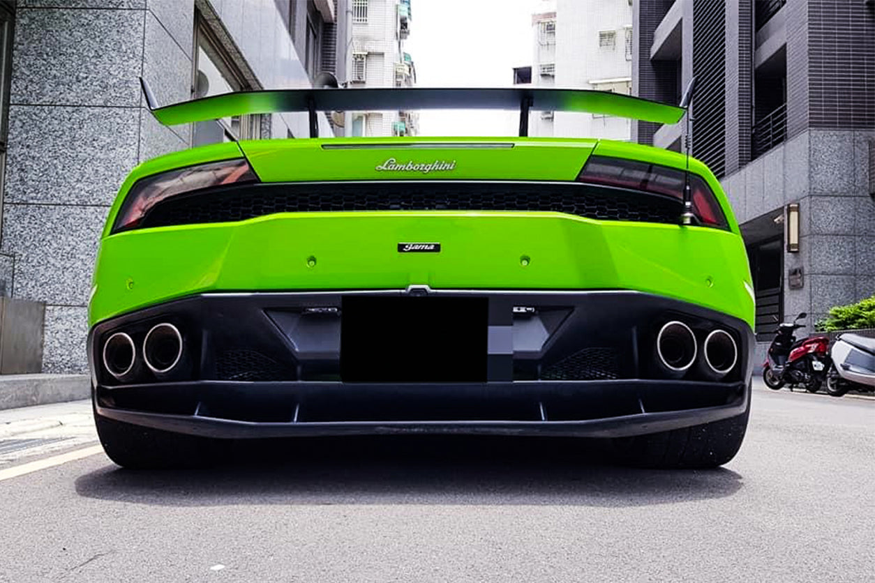 2015 - 2025 Lamborghini Huracan LP610 & LP580 & EVO & Tecnica AO Style Carbon Fiber Trunk Spoiler Wing