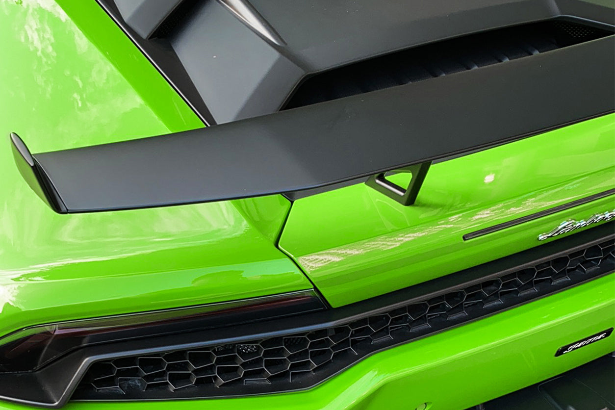2015 - 2025 Lamborghini Huracan LP610 & LP580 & EVO & Tecnica AO Style Carbon Fiber Trunk Spoiler Wing