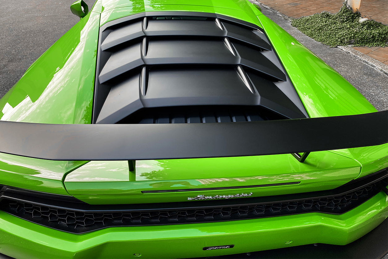 2015 - 2025 Lamborghini Huracan LP610 & LP580 & EVO & Tecnica AO Style Carbon Fiber Trunk Spoiler Wing