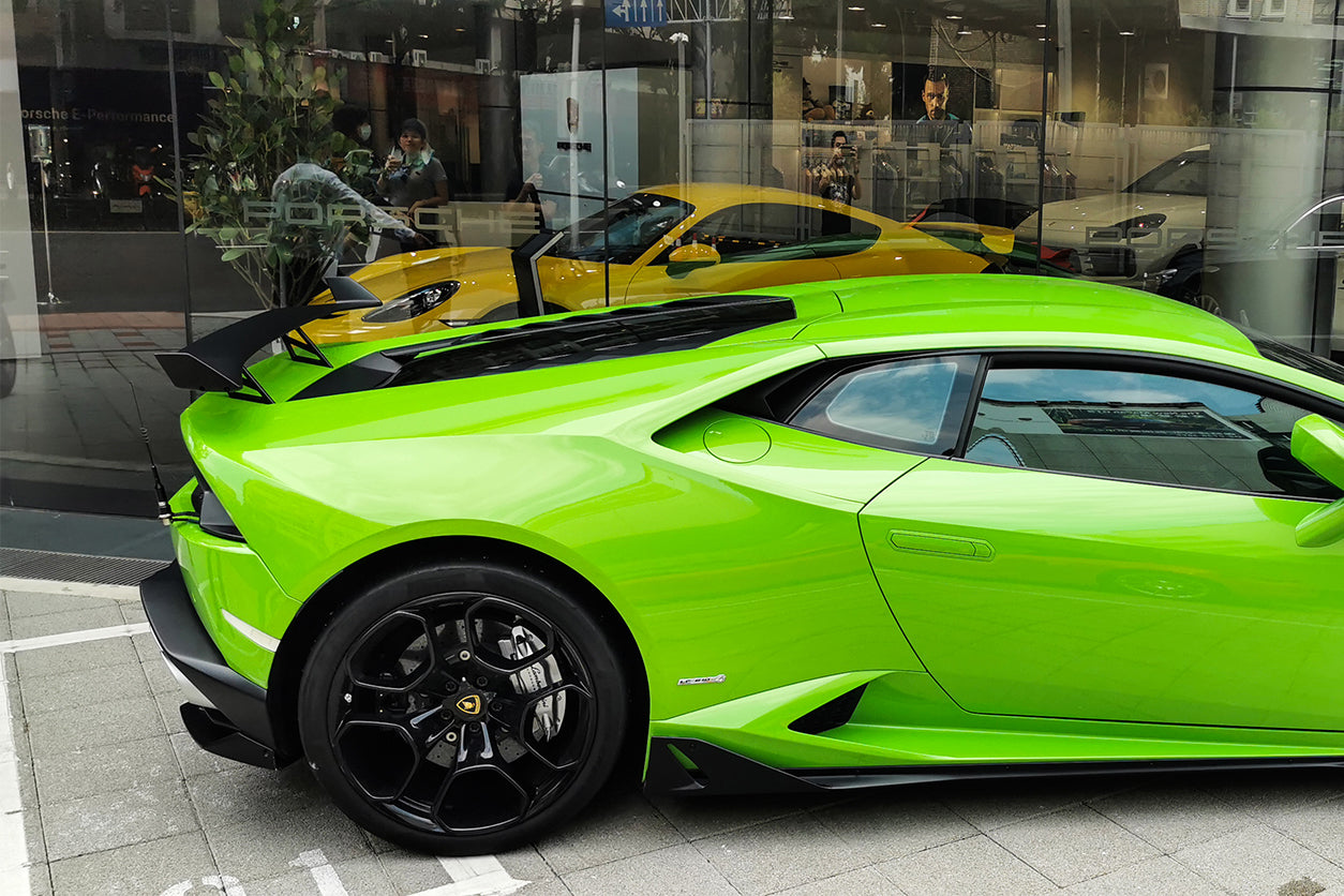2015 - 2025 Lamborghini Huracan LP610 & LP580 & EVO & Tecnica AO Style Carbon Fiber Trunk Spoiler Wing