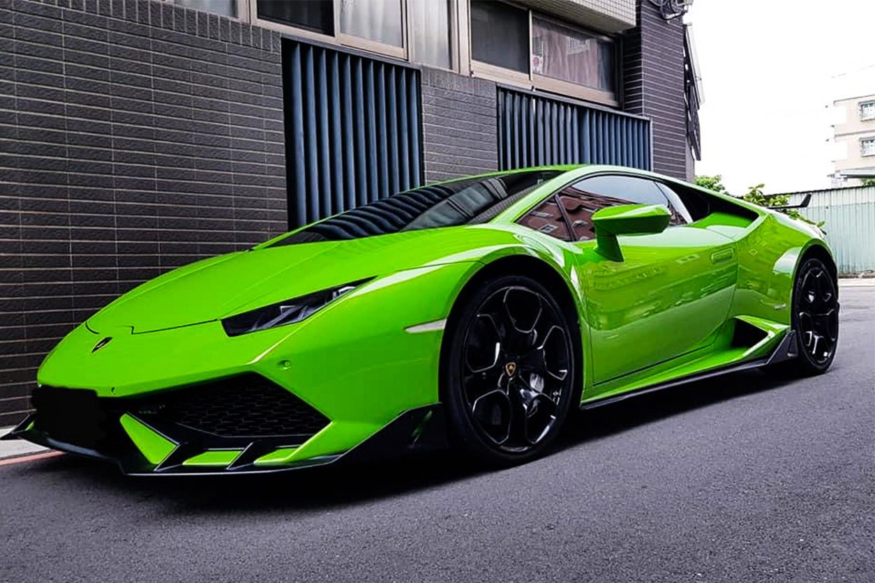 2015 - 2020 Lamborghini Huracan LP610 AO Style Carbon Fiber Front Lip