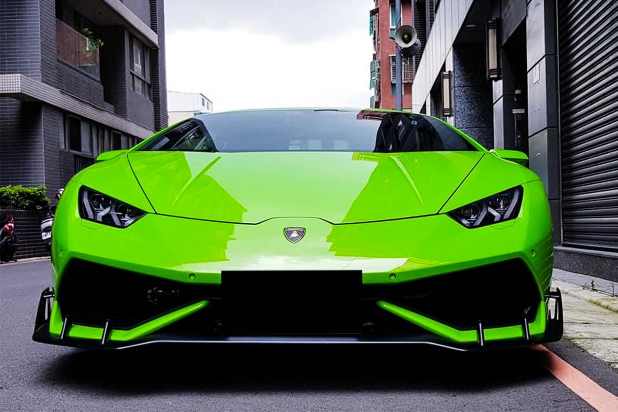2015 - 2020 Lamborghini Huracan LP610 AO Style Carbon Fiber Front Lip