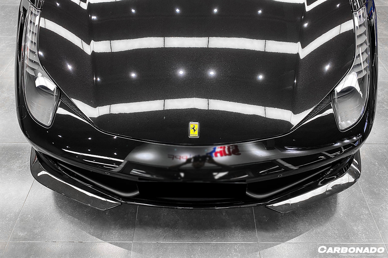 2010 - 2015 Ferrari 458 Coupe/Spyder AP Style Carbon Fiber Front Lip