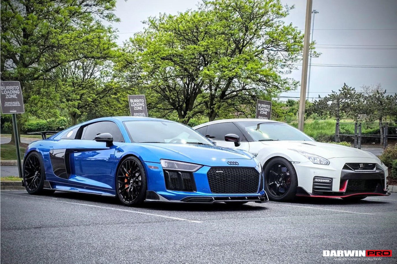 2016 - 2018 Audi R8 Coupe iMP Performance Carbon Fiber Side Skirts Under Board