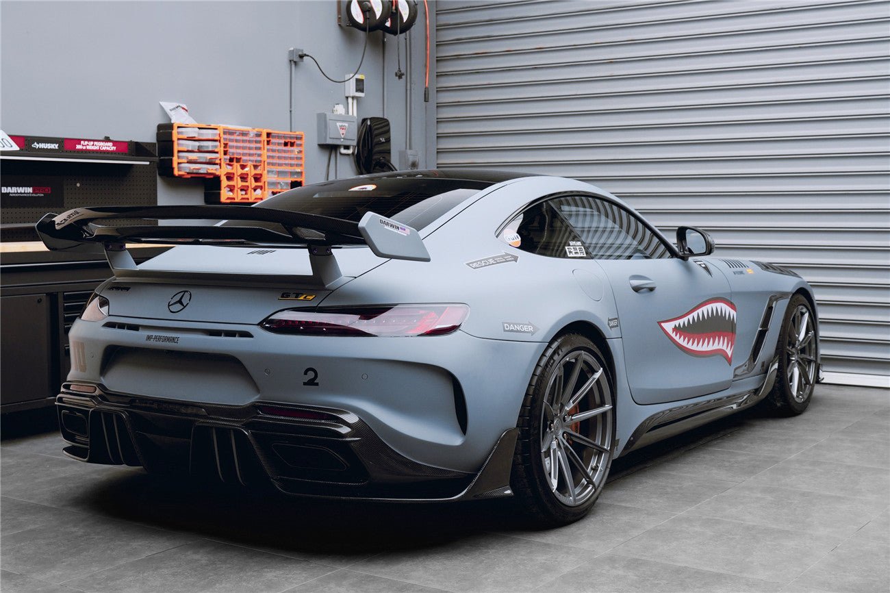 2017 - 2021 Mercedes Benz AMG GTC IMPII Part Carbon Fiber Rear Bumper With Exhasust tips