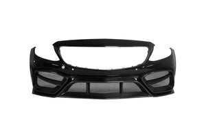 2015 - 2021 Mercedes Benz W205 C63 C63S AMG Coupe IMP Performance Partial Carbon Fiber Front Bumper With Grille & Canards