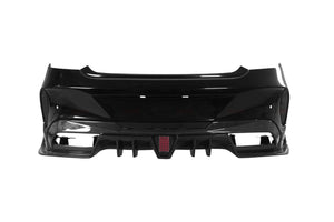 2015 - 2018 Mercedes Benz C-Class Coupe IMP Performance Partial Carbon Fiber Rear Bumper