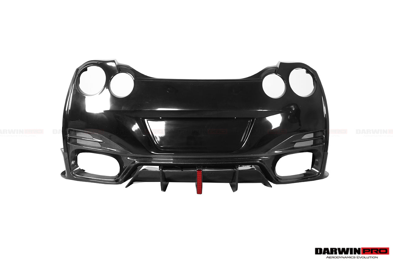 2008 - 2022 Nissan GTR R35 CBA & DBA & EBA BKSSII Style Partial Carbon Fiber Full Wide Body Kit