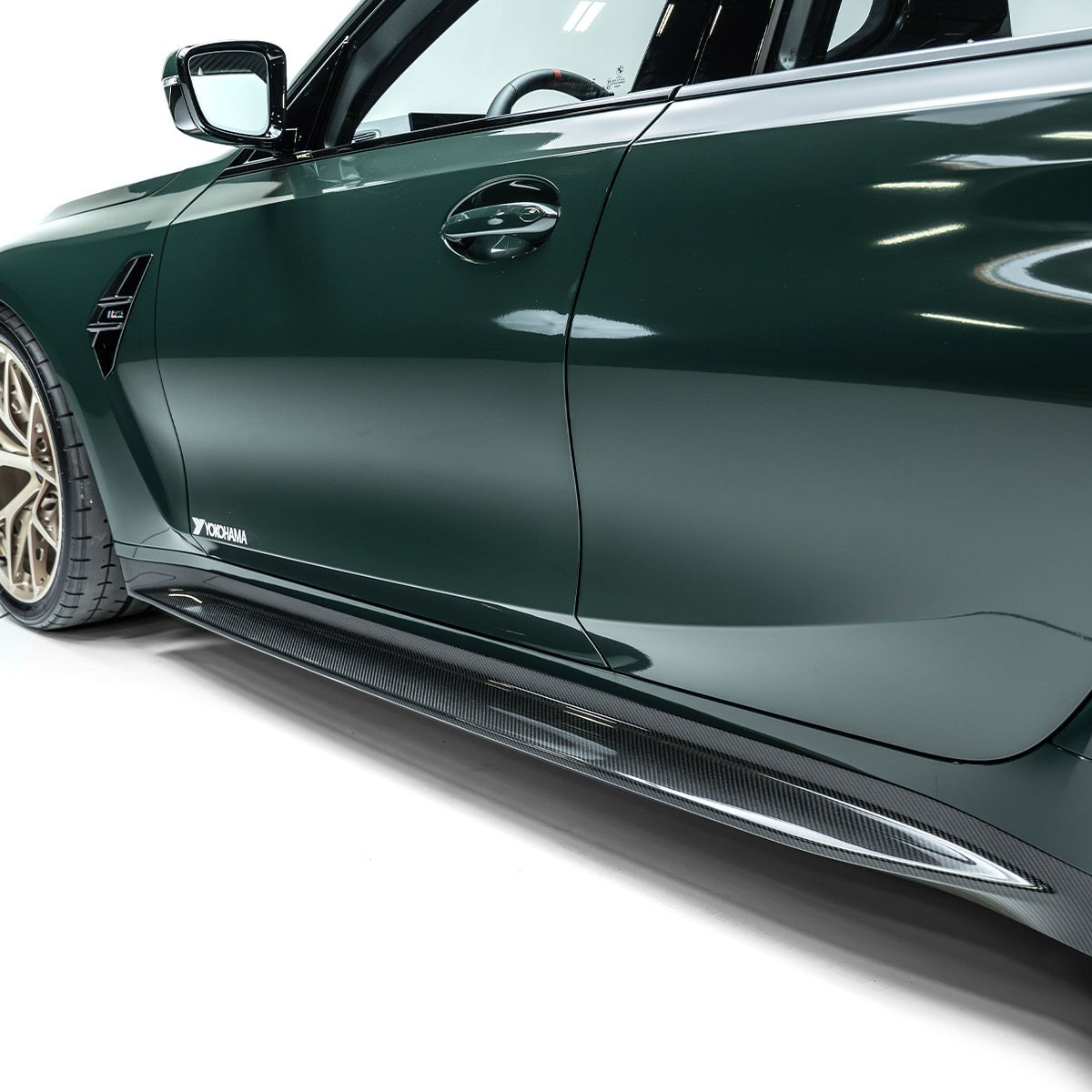 BMW G80 M3 ADRO V2 Prepreg Carbon Fiber Side Skirts (2021+)