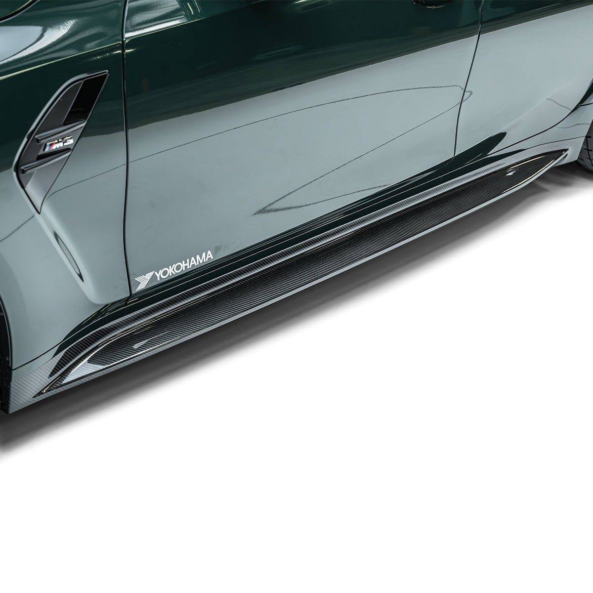 BMW G80 M3 ADRO V2 Prepreg Carbon Fiber Side Skirts (2021+)