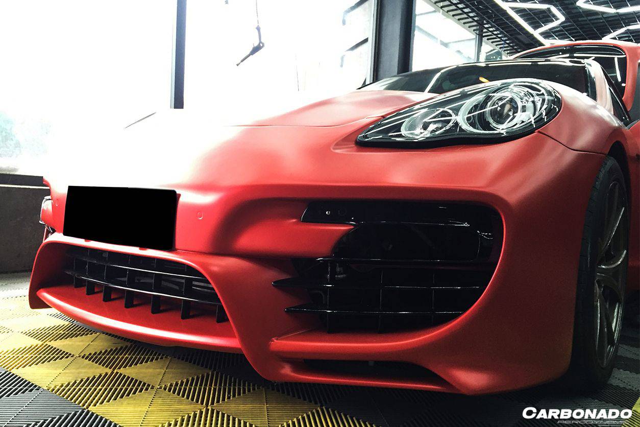 2010-2013 Porsche Panamera 970.1 CAT Style Front Bumper - Carbonado