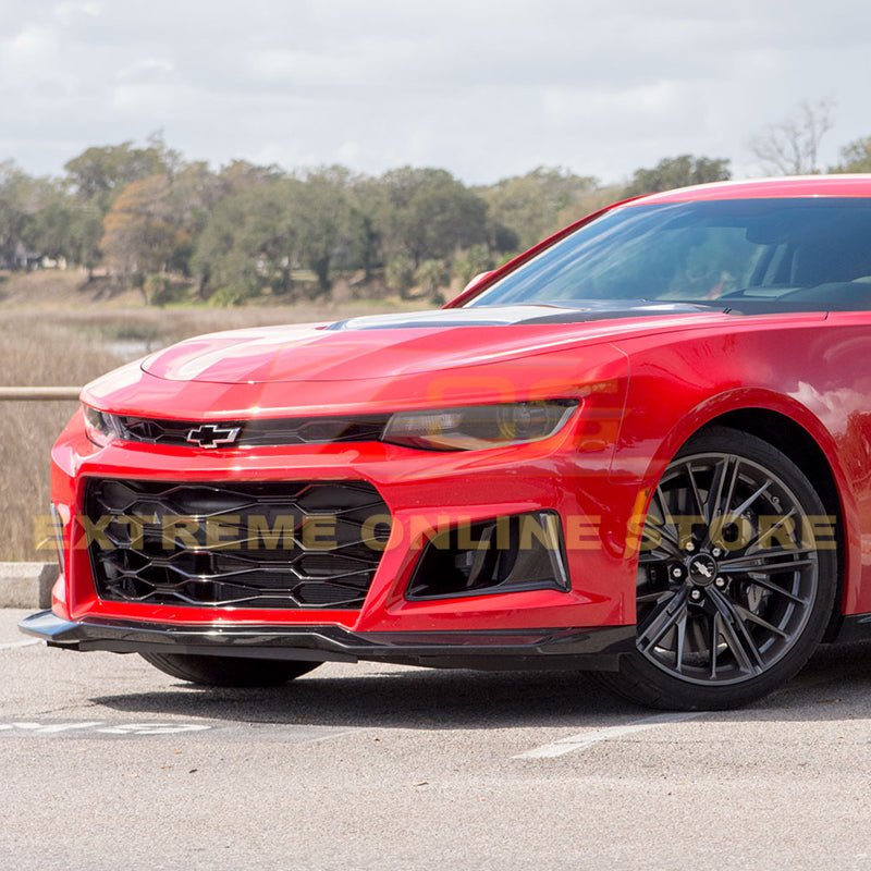 Chevrolet Camaro 6th Gen ZL1 Style Primed Black Front Bumper Kit 2016-2018