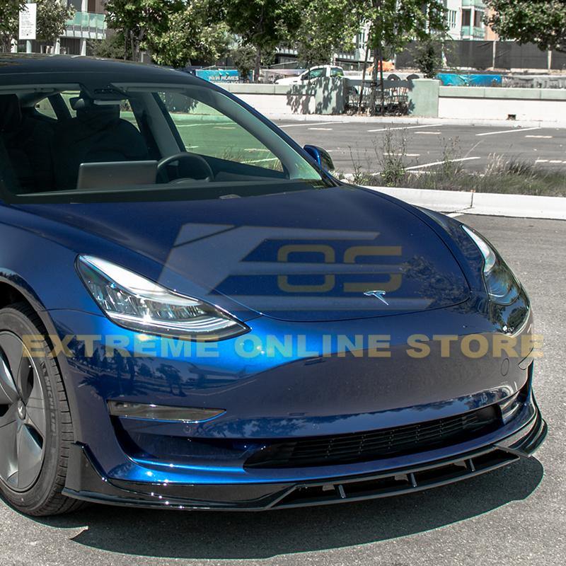 2017-Up Tesla Model 3 Performance Front Splitter - Extreme Online Store
