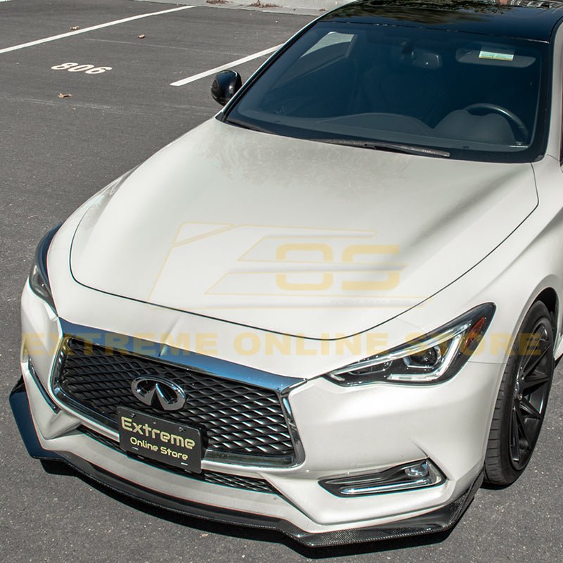 Infiniti Q60 Carbon Fiber Front Splitter Ground Effect 2017-Up