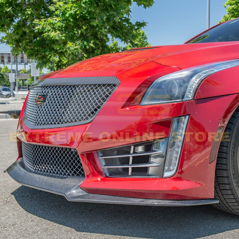 Cadillac CTS-V V3 Dry Carbon Fiber Front Grille Insert Set 2016-2019