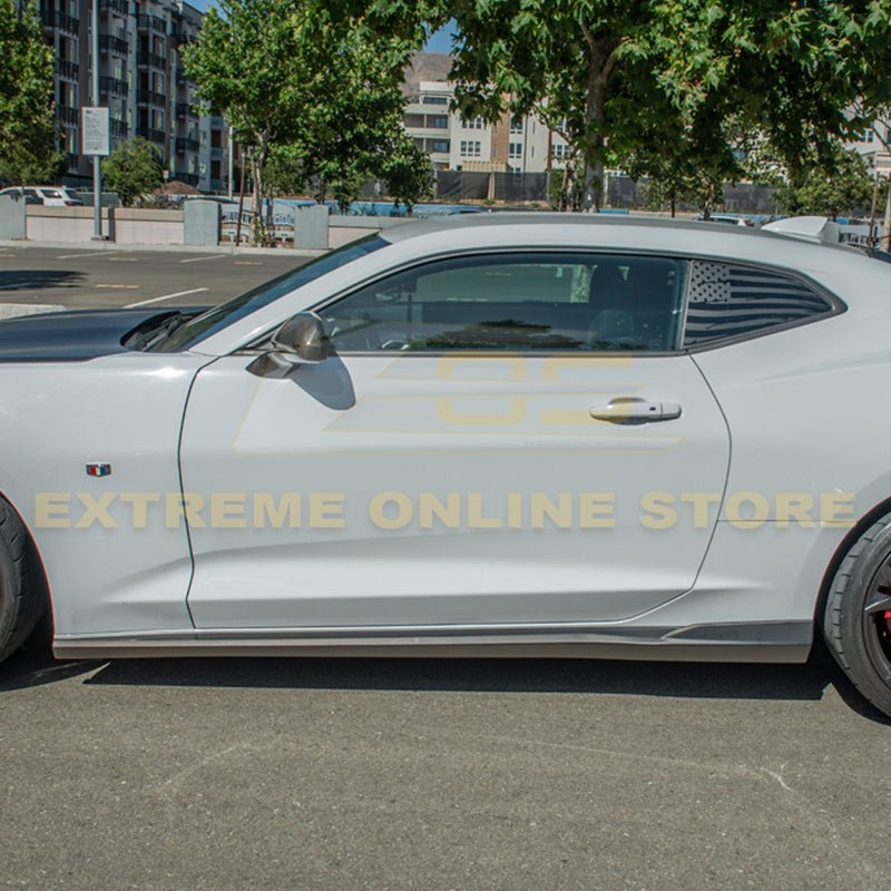 Chevrolet Camaro 6th Gen 1LE Facelift Side Skirts Gloss Black Unpainted 2019-2024