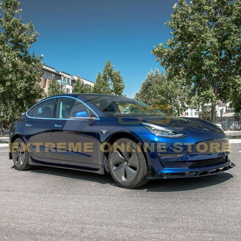 2017-Up Tesla Model 3 Performance Front Splitter - Extreme Online Store