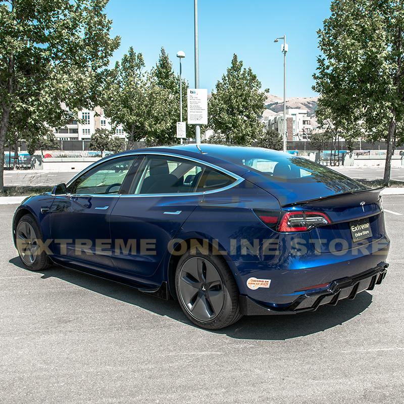 2017-Up Tesla Model 3 Rear Bumper Diffuser - Extreme Online Store